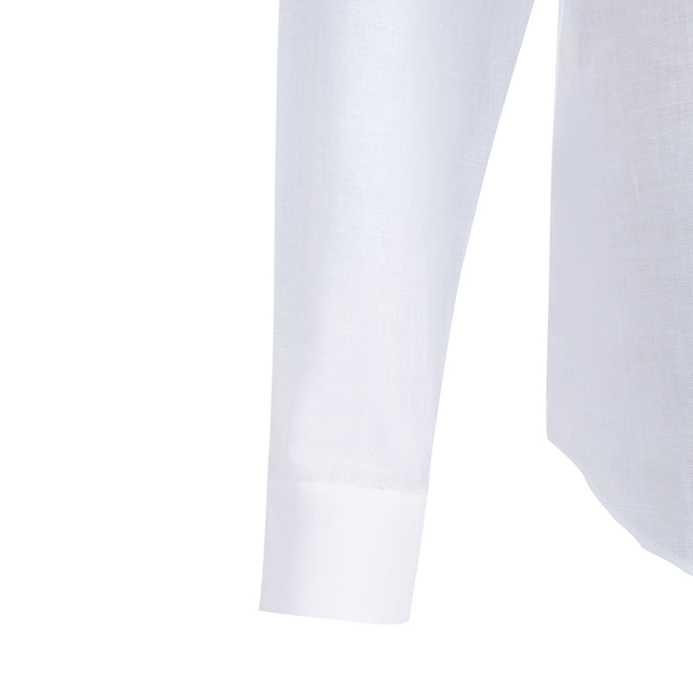 Camisa lino cuello chimenea
